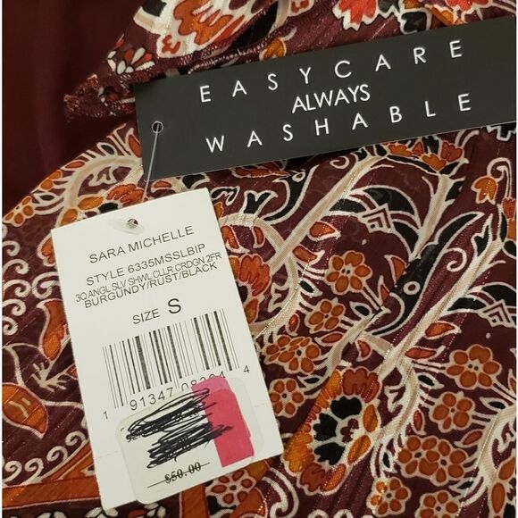 Sarah Michelle long sleeve easy care blouse 👚 NWT - Picture 3 of 6